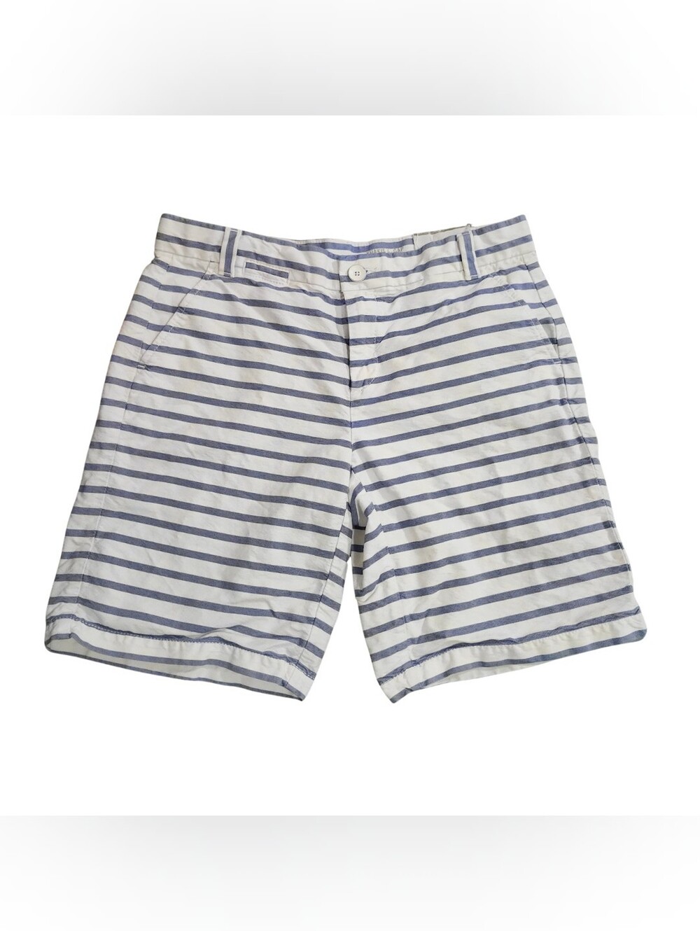 EUC Khakis By GAP Boyfriend Roll Up Stripe Shorts Womens Size 2